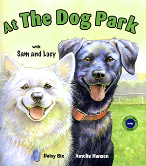 At the Dog Park wtih Sam and Lucy